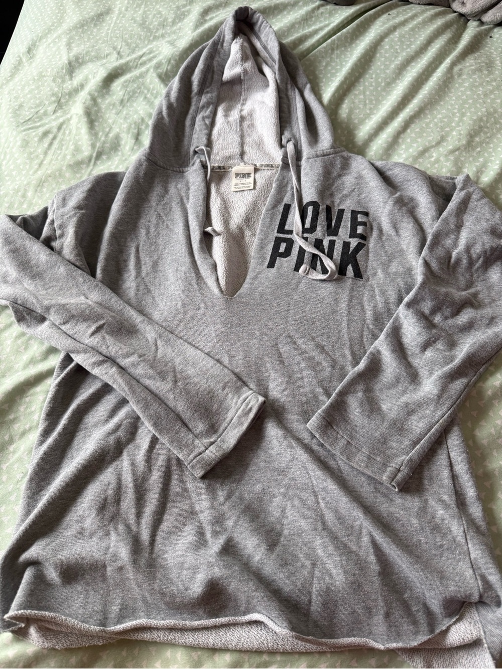 Victoria's Secret PINK Gray Hooded Sweater